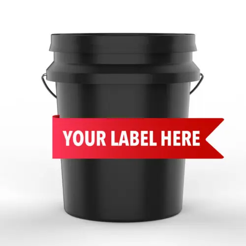 A container of AIM #200 Non-Fibrated Roof Coating. The label displays the product number. This is a private label product.