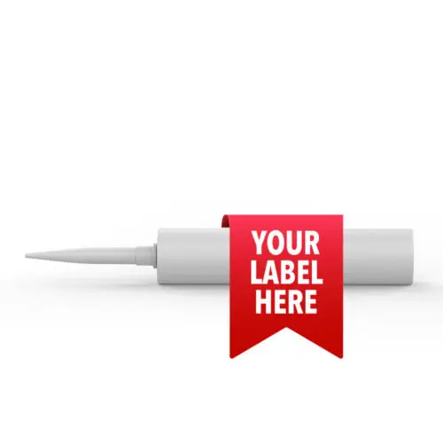 A tube of AIM #810 Terpolymer Sealant. The label displays the product number. This is a private label product. Sold in 10 oz tubes.